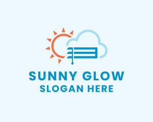 Sun Cloud Blinds logo design