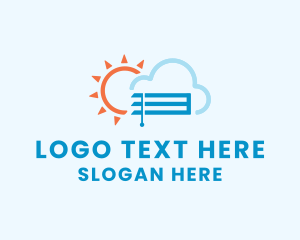 Shade - Sun Cloud Blinds logo design