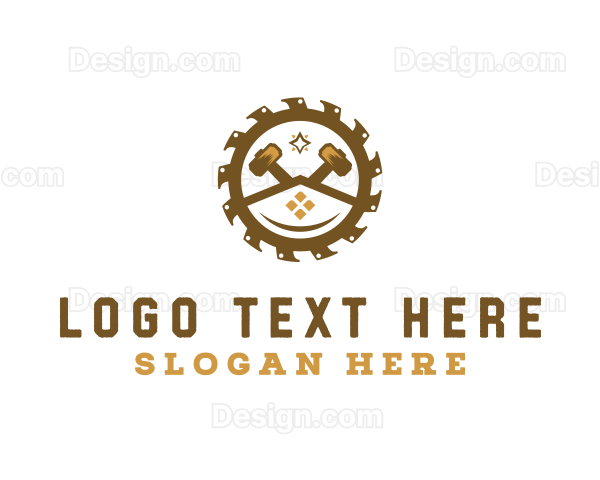 Woodworking Carpentry Construction Logo