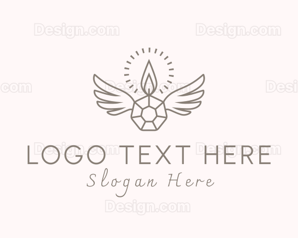 Candle Crystal Wings Logo