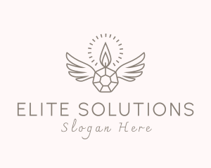Candle Crystal Wings logo