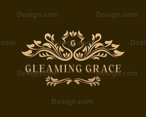 Elegant Floral Wedding Logo