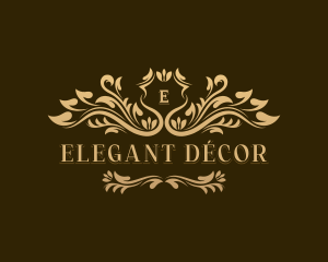 Elegant Floral Wedding logo design