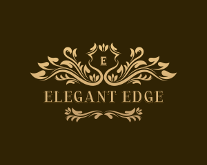 Elegant Floral Wedding logo design