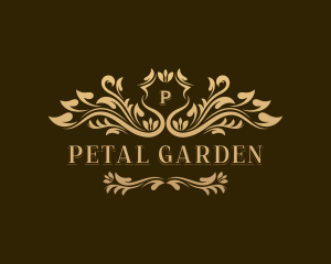 Elegant Floral Wedding logo design