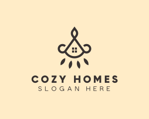 Home Lighting Window logo design