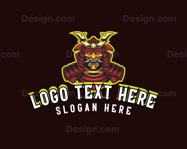 Samurai Warrior Gamer Cosplay Logo