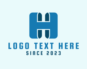 Modern Digital Letter H logo
