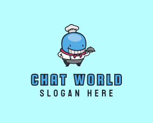 Whale Chef Dining logo design