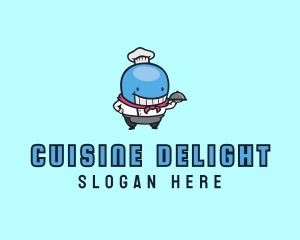 Whale Chef Dining logo design