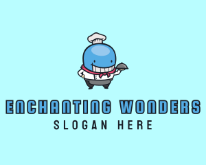 Whale Chef Dining logo design