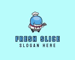 Whale Chef Dining logo design