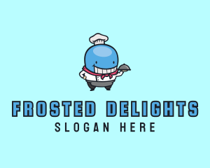 Whale Chef Dining logo design