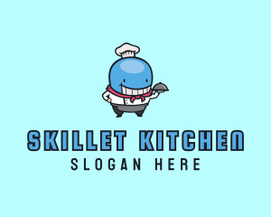 Whale Chef Dining logo design