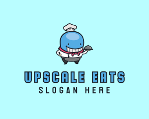 Whale Chef Dining logo design