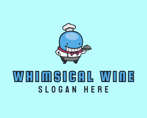 Whale Chef Dining logo design