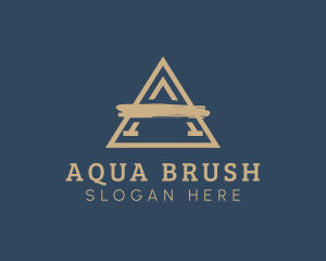 Artist Letter A Brush logo design