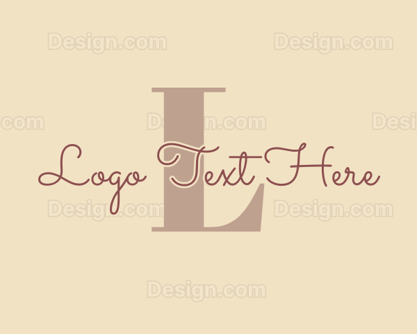 Elegant Feminine Salon Logo