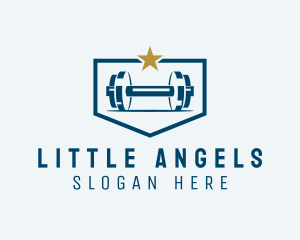 Weight Lifting Barbell  Logo