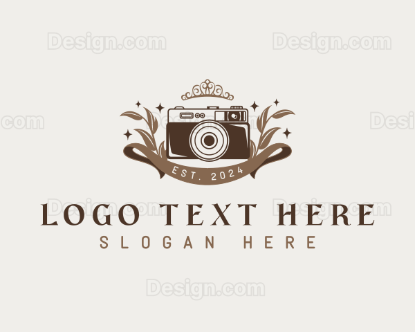 Camera Foliage Photography Logo