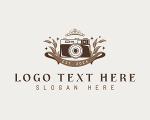 Camera Foliage Photography Logo