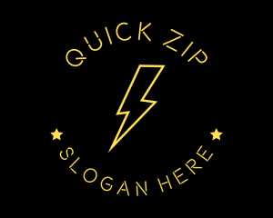 Electric Lightning Fast logo design