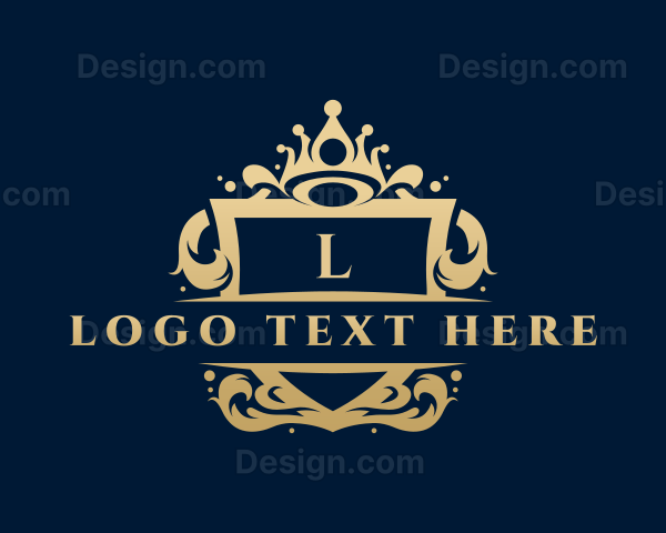 Luxury Crown Ornament Shield Logo