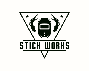 Welding Hood Industrial Metalwork logo design