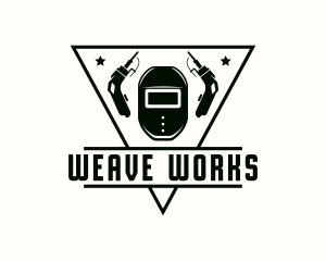 Welding Hood Industrial Metalwork logo design