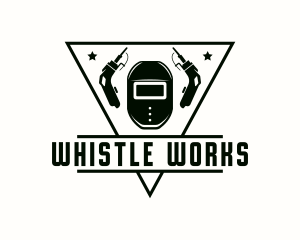 Welding Hood Industrial Metalwork logo design