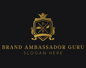 Golden Luxury Academy logo design