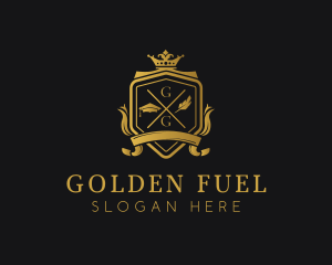 Golden Luxury Academy logo design