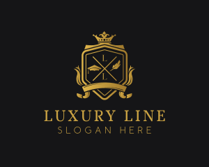 Golden Luxury Academy logo design