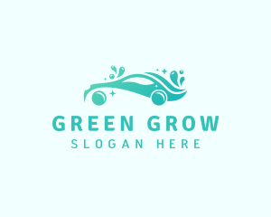 Green Car Cleaner logo design