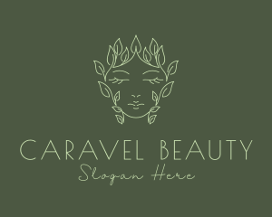 Natural Beauty Face  logo design