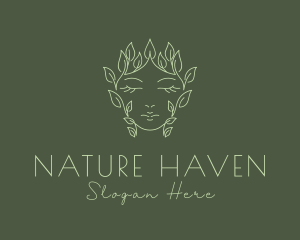 Natural Beauty Face  logo design