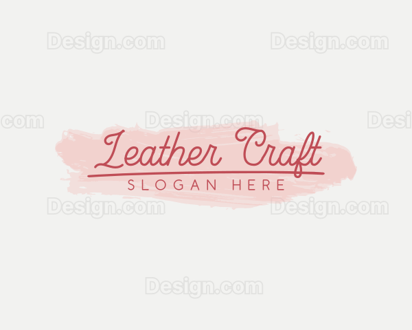 Feminine Brush Stroke Logo