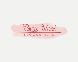 Feminine Brush Stroke Logo