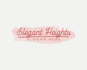 Feminine Brush Stroke Logo