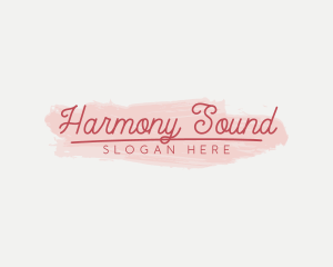 Feminine Brush Stroke Logo