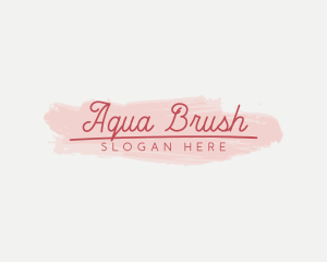 Feminine Brush Stroke logo design