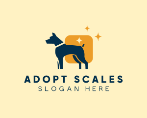 Dog Square Veterinary logo design