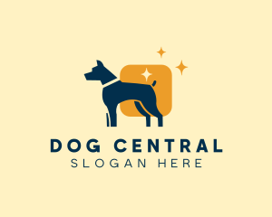 Dog Square Veterinary logo design