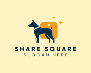 Dog Square Veterinary logo design