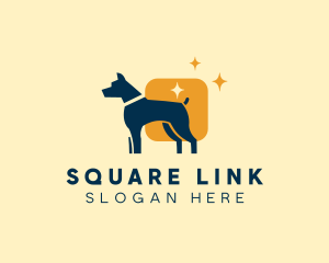 Dog Square Veterinary logo design