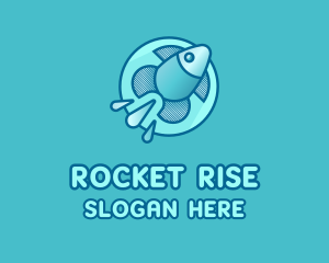 Aqua Fish Rocket logo