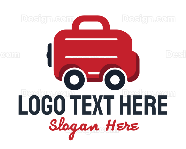 Work Briefcase Transportation Service Logo