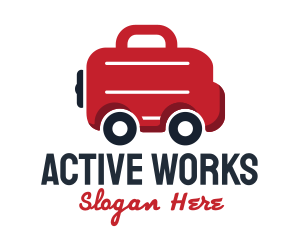 Work Briefcase Transportation Service logo design