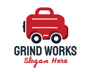 Work Briefcase Transportation Service logo design