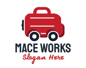 Work Briefcase Transportation Service logo design